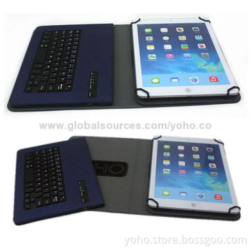 10-inch Universal Bluetooth Keyboard Case with BQB/CE/RoHS Mark, Made of PU Material
